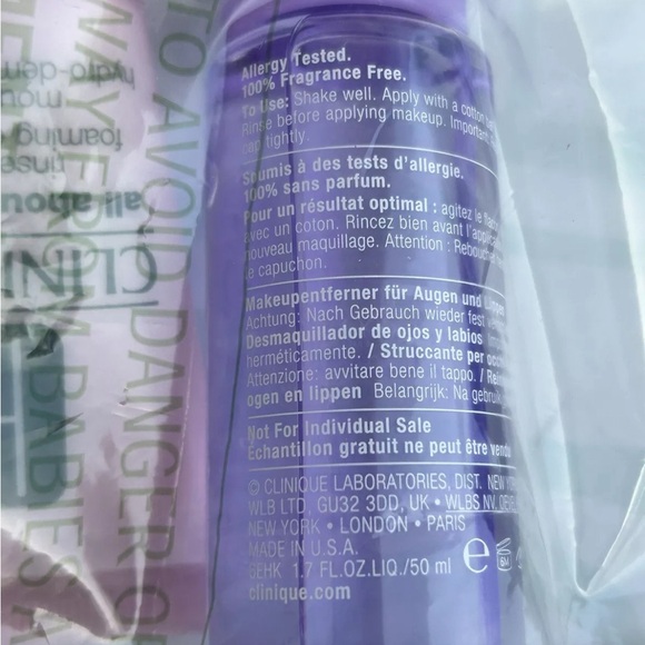 Clinique Gift Set: About Eyes, Clean, Moisture, Take Day Off, PLUS Magenta Lip - Picture 4 of 16